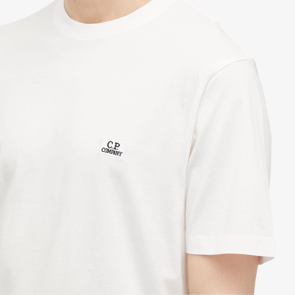 CP Company Men's Logo Patch T-Shirt Gauze White